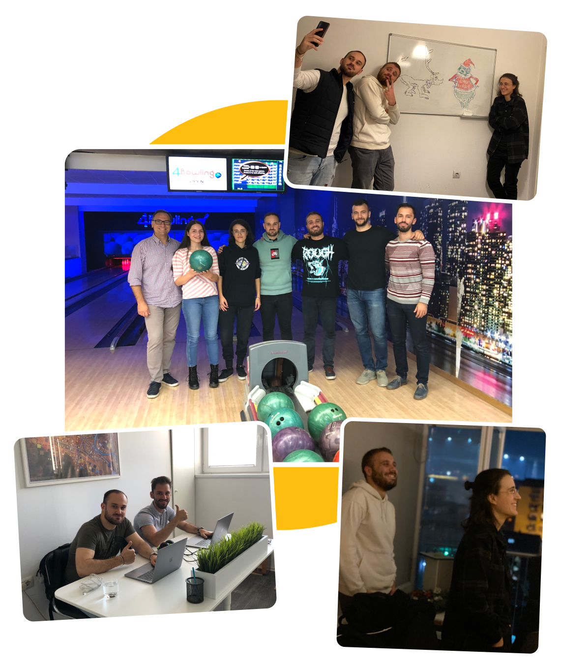 A collage of images with the Coach Microlearning team.