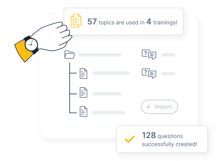 A tooltip showcasing the Coach Microlearning insights feature.